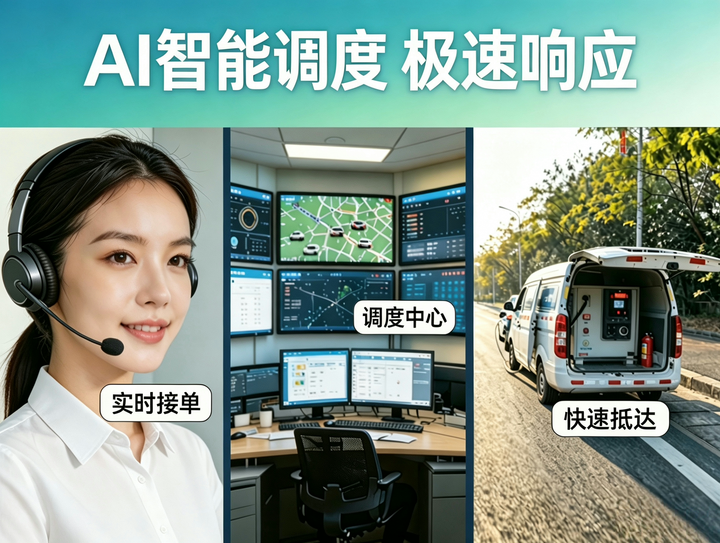 互互速援AI智能调度系统界面